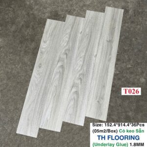 Sàn nhựa dày 1.8mm keo sẵn T026