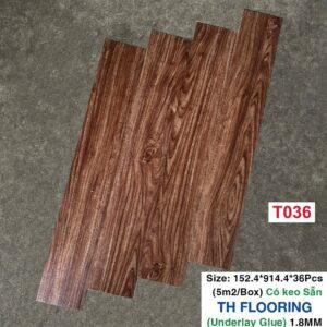 Sàn nhựa dày 1.8mm keo sẵn T036