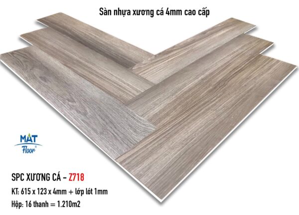 Sàn nhựa xương cá  Mat floor Z-718